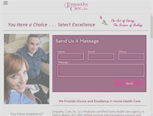 Tablet Screenshot of empathycare.org